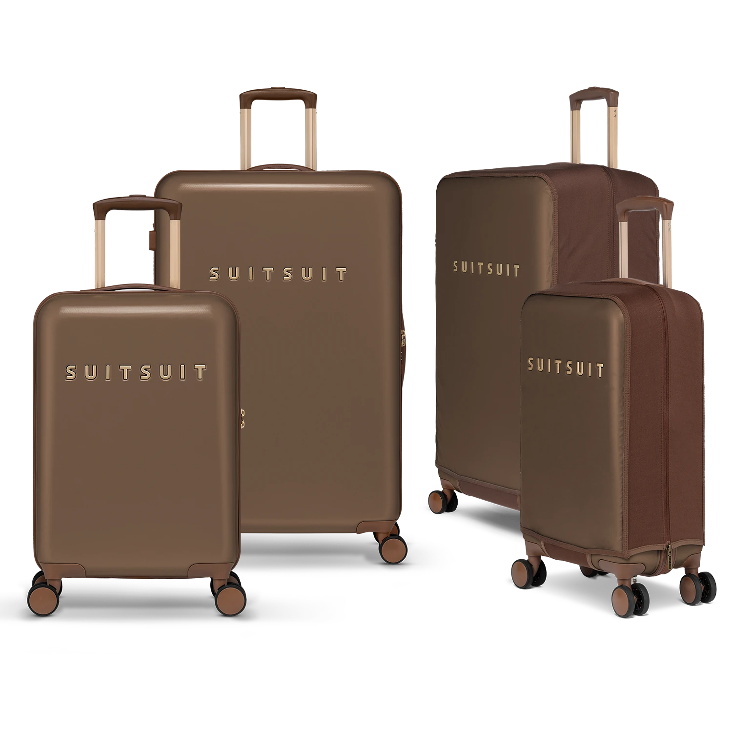 Fab Seventies - Cocoa Brown - Safe Travels Set (20/28 INCH)