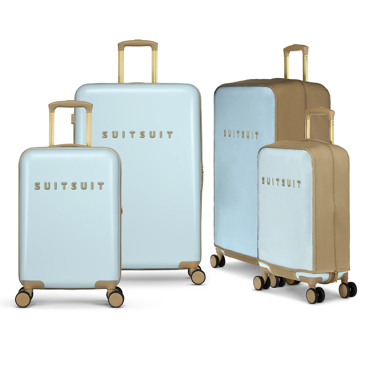 Fusion - Powder Blue - Safe Travels Set (20/28 INCH)