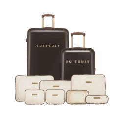 Fab Seventies Classic - Espresso Black - Perfect Packing Set (20/28 INCH)