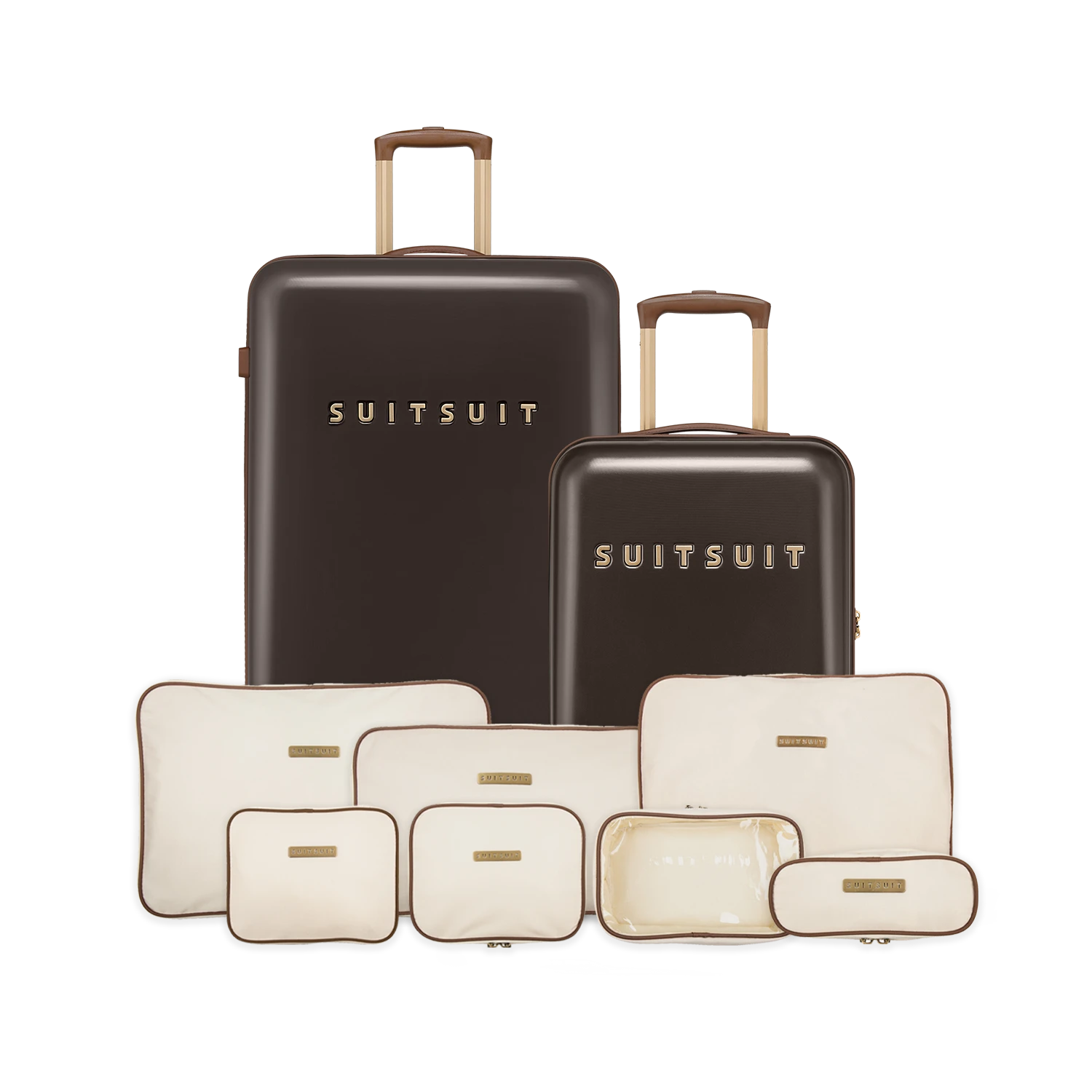 Fab Seventies Classic - Espresso Black - Perfect Packing Set (20/28 INCH)